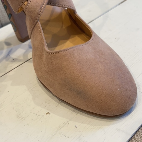 American Glamour Badgley Mischka Pumps Beige 8.5 - Picture 10 of 12